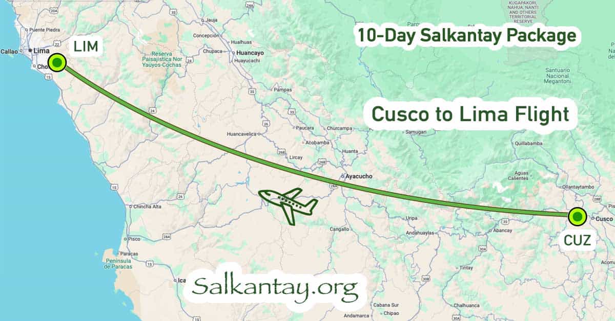 Day 10 of the 10-day Salkantay Trek: Cusco - Lima