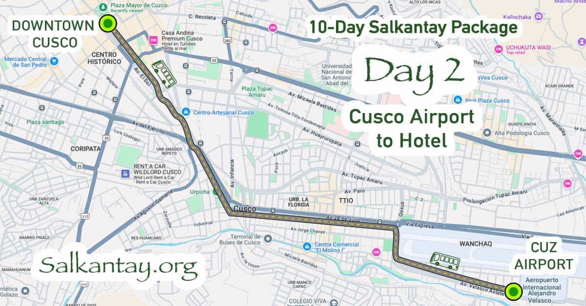 Day 2 of the 10-day Salkantay Trek: Lima - Cusco